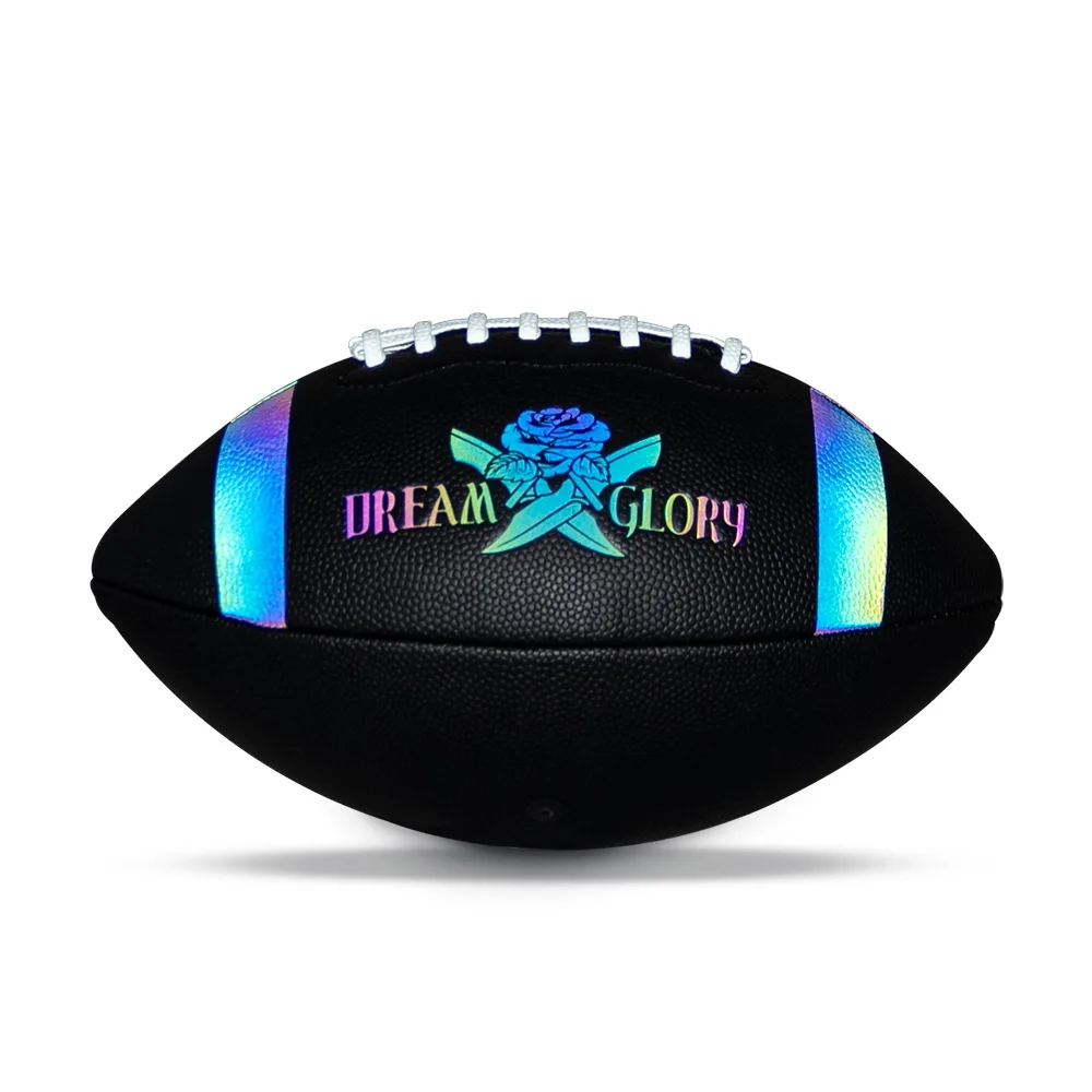 Official Size 9 PU Leather Rugby Ball – Wear-Resistant American Football for Adults & Kids, Outdoor Sports Game & Training Ball 4