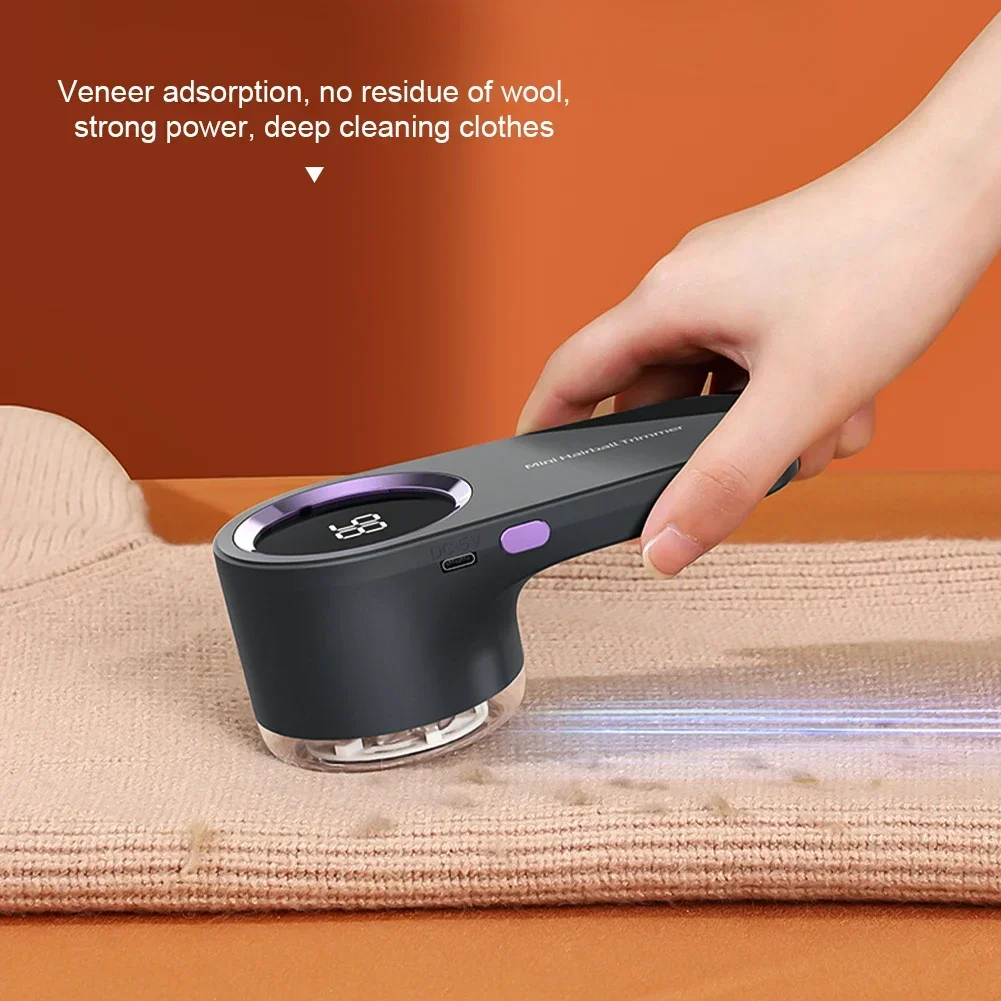 Electric Lint Remover Electric Hairball Sweater Trimmer Type-C USB charging Convenient Smart LED Pellet Cutter Fast Household 5