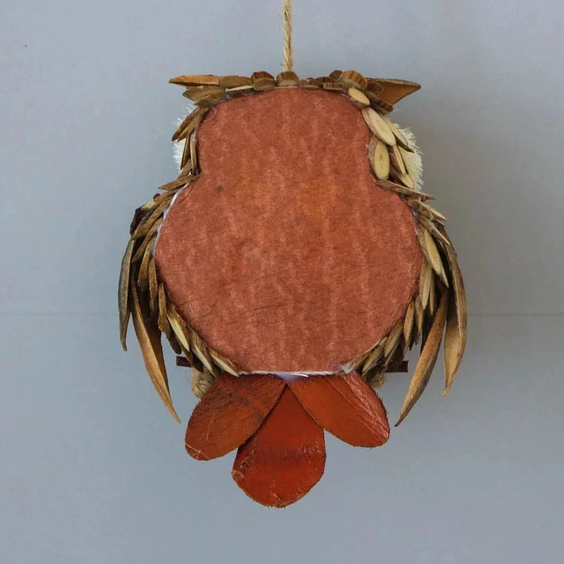 Handmade Natural Straw Hanging Ornaments, Owl Pendant, Christmas Party Supplies, Home Garden Decor, Tree Decorati Craft 3