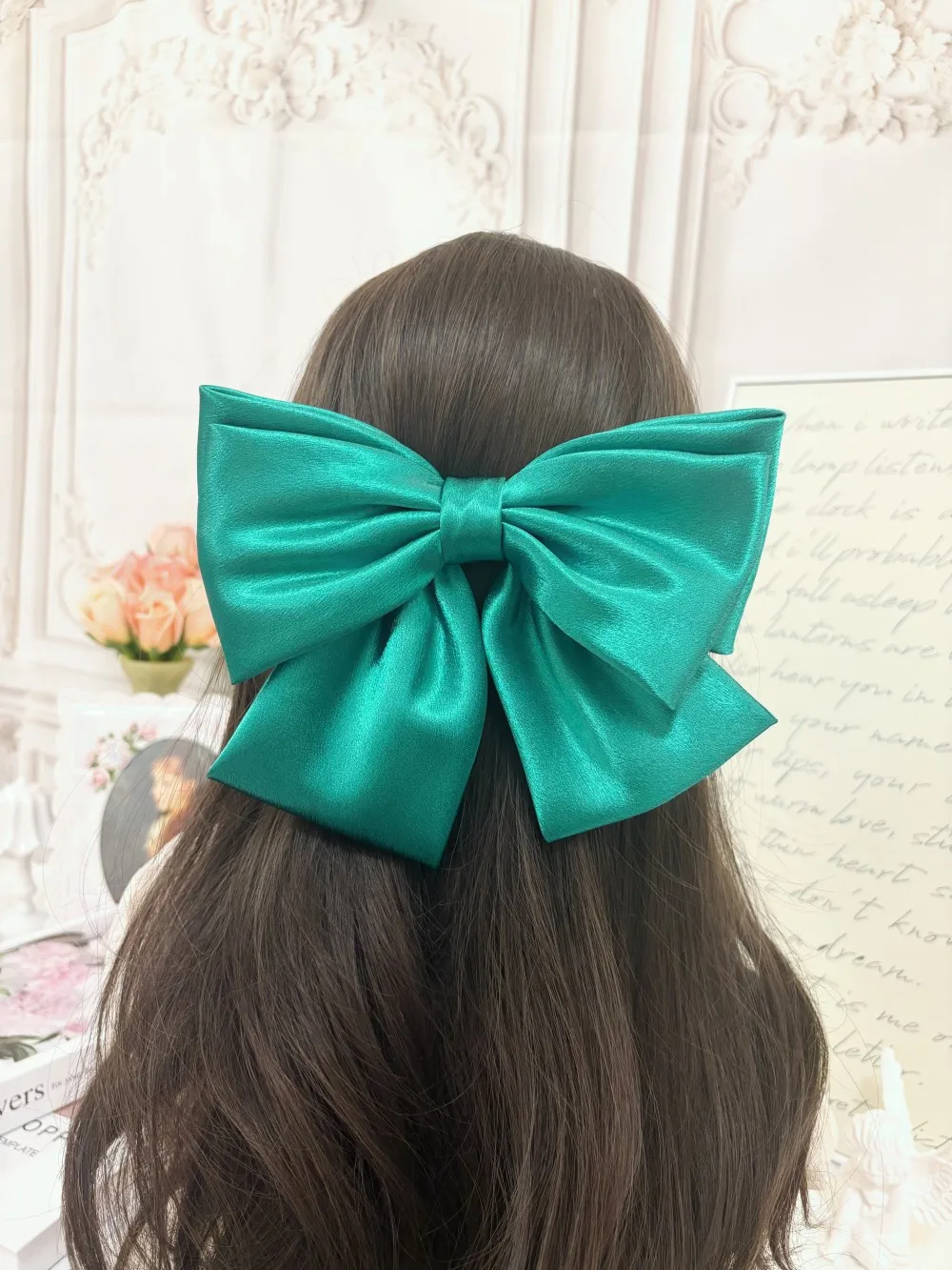 2026 Modische Stereo-Haarschleife Haarspange für Damen und Mädchen Dreischichtige Satin-Übergroße Schleifenhaarspange Haaraccessoires – Detail 11