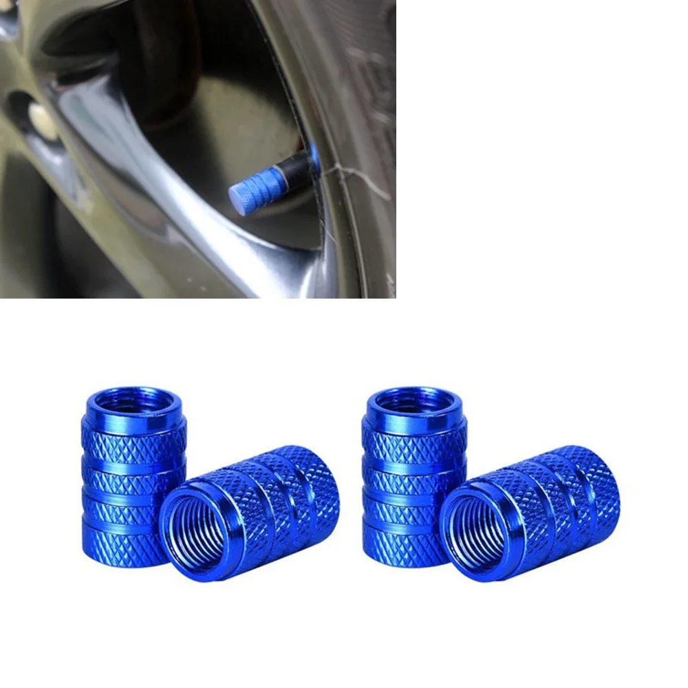 Enhanced Aluminum Alloy Tire Valve Caps - Waterproof Wheel Rim Stem Covers