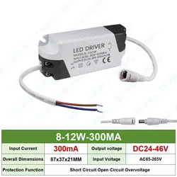 Enhanced LED Driver for Custom Power Supply Lighting Transformation - Constant Current, Multi - Watt Options (8 - 12W 300MA)