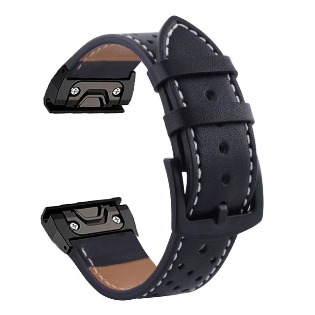 Garmin Fenix 7x Leather Strap 26mm Garmin Fenix 6x Strap 26mm Leather