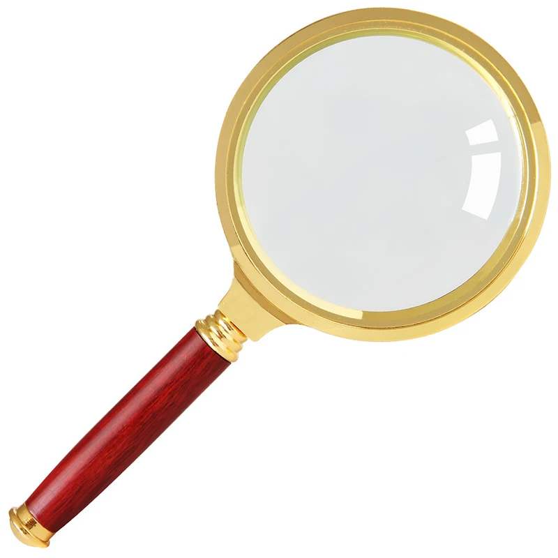 10x Handheld Magnifier, 80mm Diameter Reading Magnifying Glass