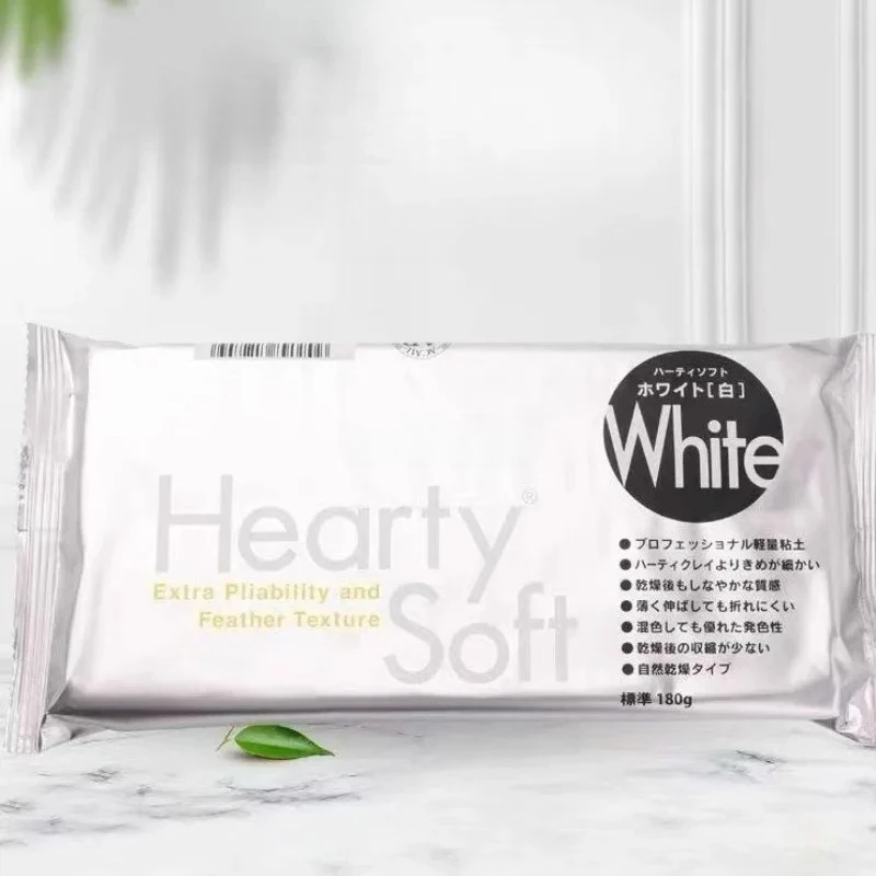 180g 화이트 일본 점토 헤어티 소프트 경량 점토 DIY 수제 공예 꽃 귀걸이 쥬얼리 인형 장난감 장식 재료