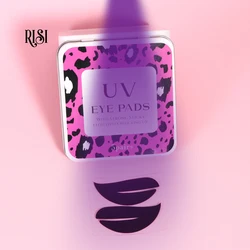 RISI Factory Black Eye Pads For Lashes UV Eyelash Extension Under Eye Patch UV Eye Patch For UV Lash Glue Lamp Lashes