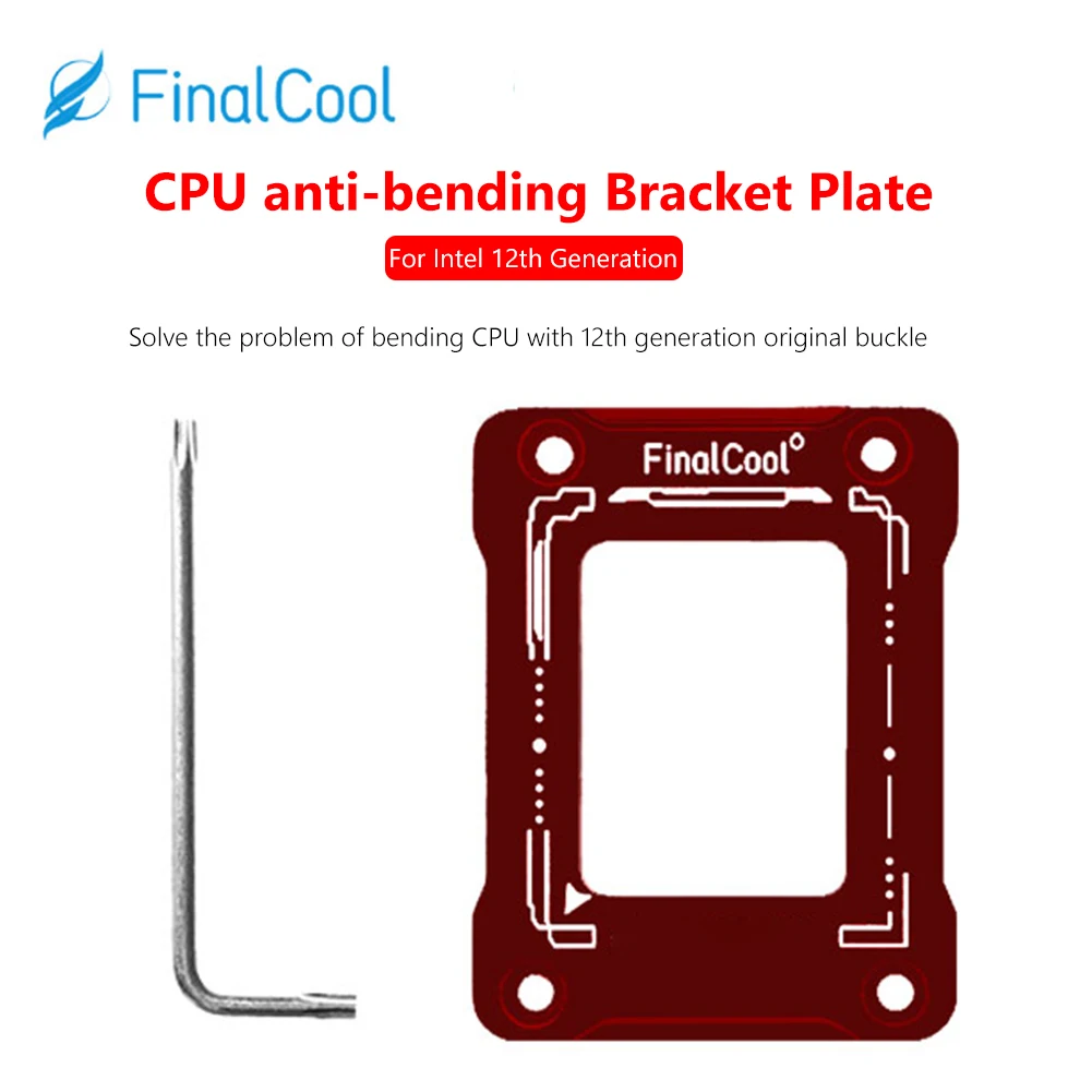 CPU Bending Correction Fixing Buckle for LGA1700-BCF Intel Gen 12 LGA1700 CPU Bending Correction Frame Bracket Fixing Backplane