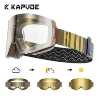 KAPVOE Photochromic Ski goggles Anti-fog Winter Sports glasses Outdoor Snowboard Snowmobile Goggles Snow racing Protective Mask 1