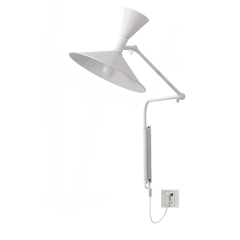 

Rotatable "Big Horn" Wall Lamp Nordic Modern Bedside Lamp Bedroom Ins Style Living Room Minimalist