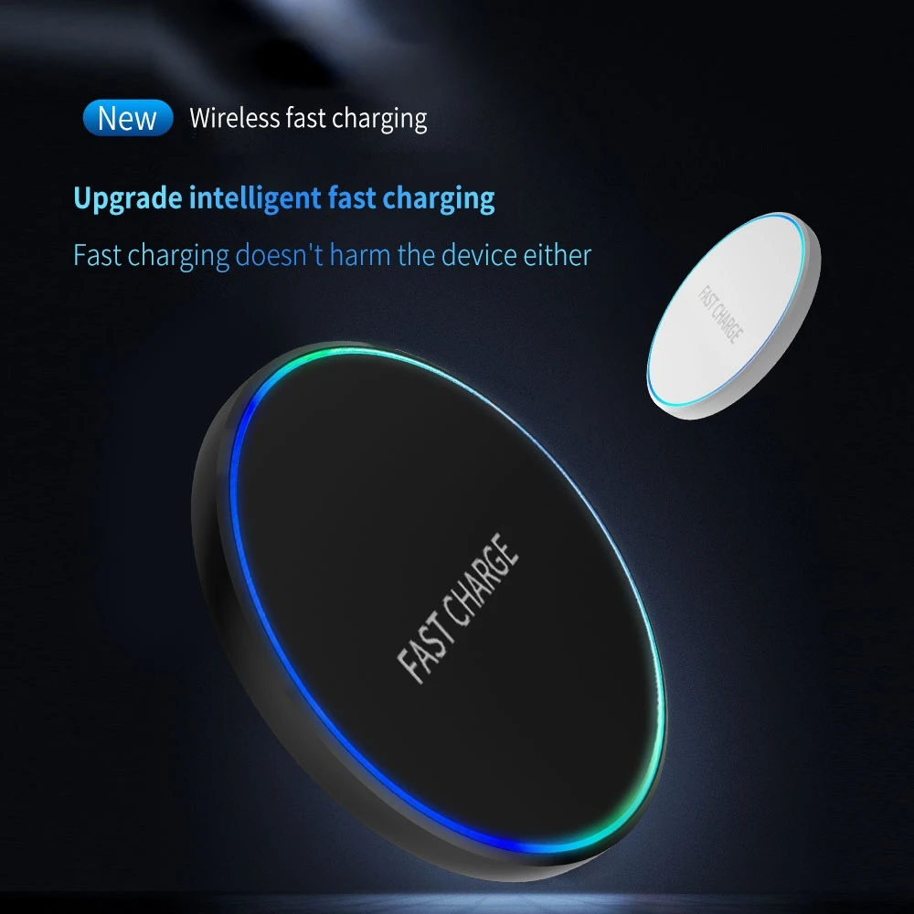 100W Mini Wireless Charger Pad LED Light Stand For iPhone 16 15 14 13 12 Samsung S25 S24 Xiaomi AirPos Pro Fast Charger Station