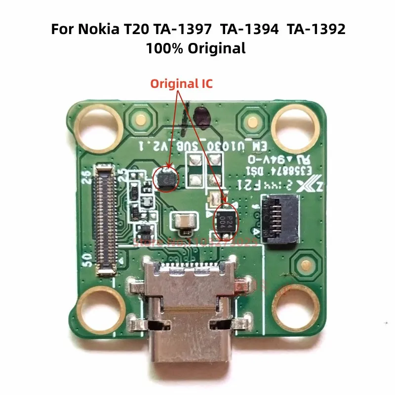 

Original USB Charging Dock Port Flex Cable For Nokia T20 TA-1397 TA-1394 TA-1392 Charger Board With Microphone Replacement Parts