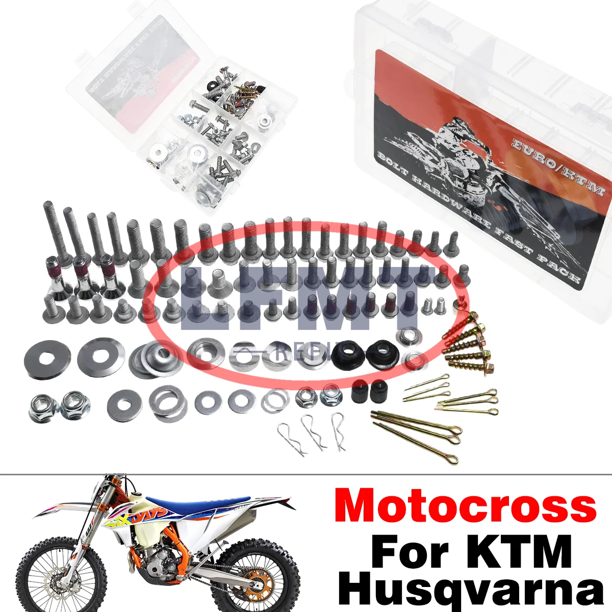 

Hardware screw Bolt Full Plastics Fastener Kit For KTM SX XC XCF XCW SXF EXC EXCF FC FE TC TE TX 125 150 250 300 350 450 500 530