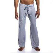 

Men Pants Solid Color Low Waist Elastic Waist Running Jogging Sport Casual Loose Cool Yoga Male Trousers for Running