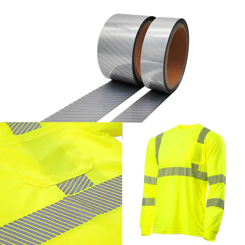 VOOOFENG Segmented High Intensity Reflective Transfer Film Vinyl Iron on Clothes Bags T-Shirts For Safety Mark RS-722-DH