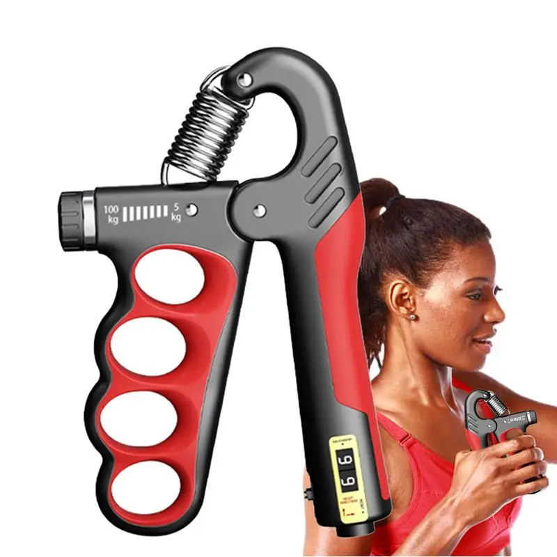 Fitness hand gripper Grip Strengthener Exerciser Adjustable Grip Strength Trainer Forearm Strengthener Stainless Steel Spring Non-Slip