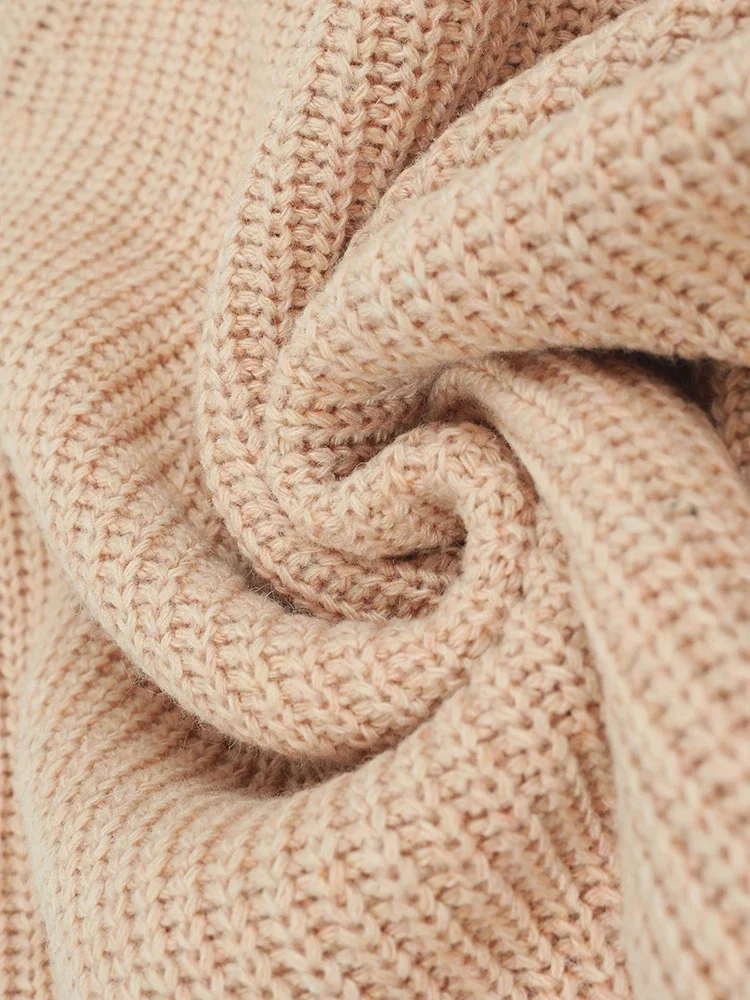 Fitshinling Zip-Up Sweaters For Women Knit Tops Fashion Vintage Pullovers Boho Slim Sexy Cardigan Female Winter Clothes Knitwear - view