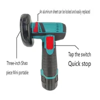 12V Brush Angle Grinder Rechargeable Grinding Tool Mini Polishing Machine for Cutting Diamond Cutting Grinder 2