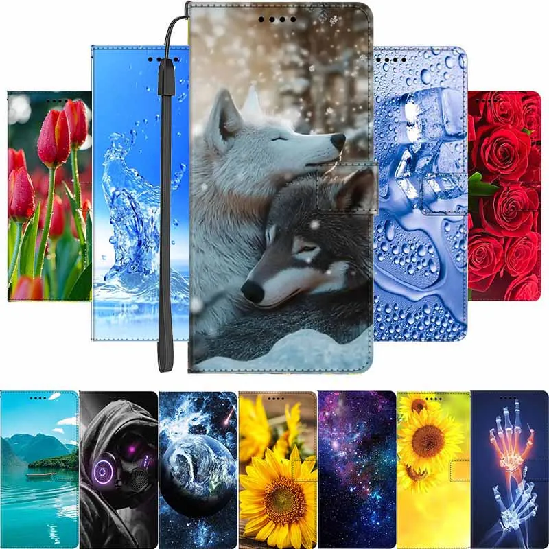 Magnetic Leather Flip Wallet Phone Case - Premium Book Cover Design
