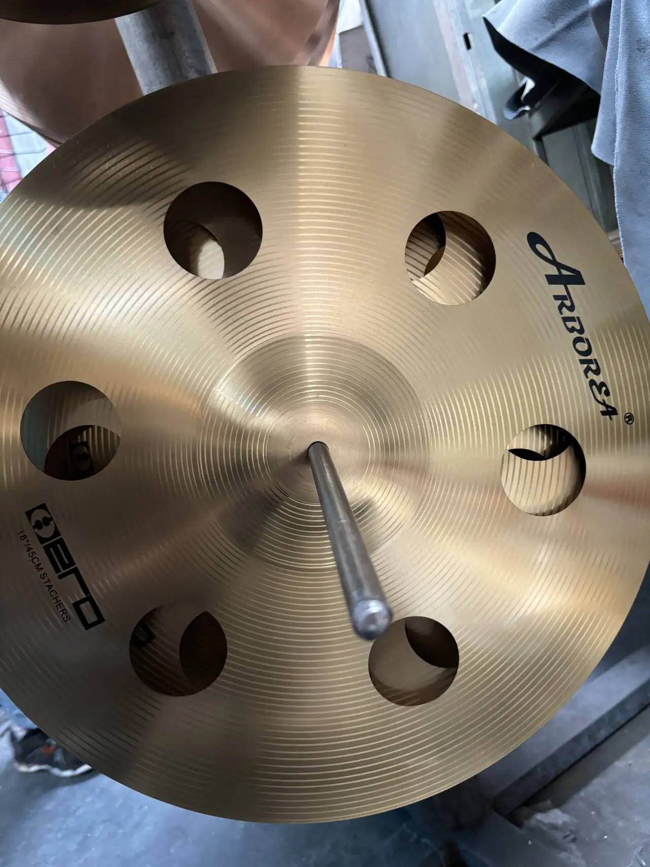 16 inch Ozone Cymbal Hero Series for Drum Percussion Musical Instrument Golden Color