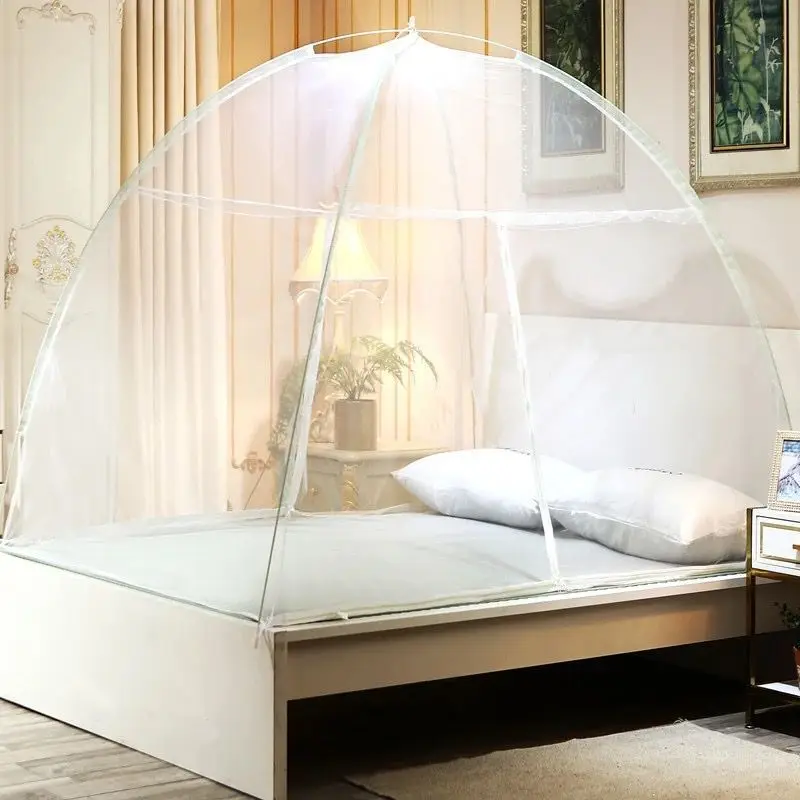 

Elegant Universal Mosquito Net White Four Corner Repellent Tent Insect Preventiont Bedroom Couple Mosquito Net