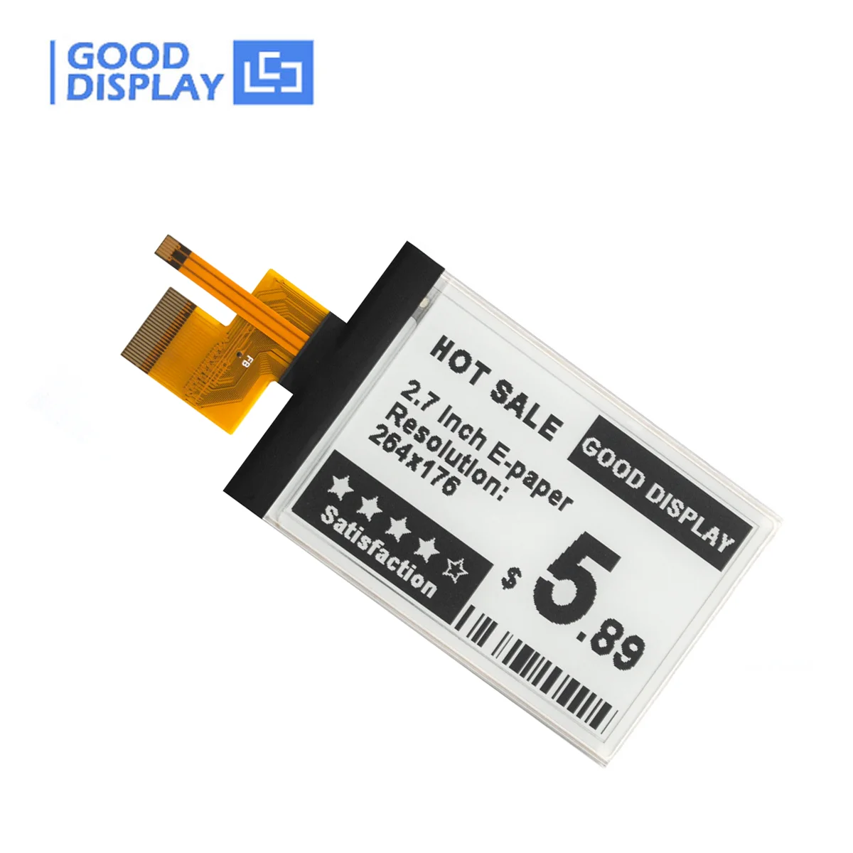 E-paper Display com Frontlight Gdey027t91-fl02 27 Pol - Imagem 2