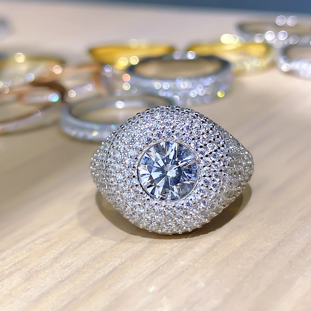 WUIHA リアル 925 スターリングシルバー 18 K ホワイトゴールド