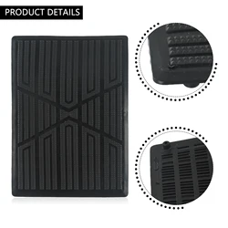 Durable Black PVC Waterproof Car Floor Carpet Protector Mat (A)