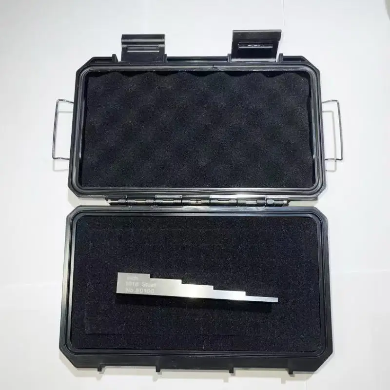 Deentest 5 Step Calibration Block 0.100"-0.200"-0.300"-0.400"-0.500" Inch 1018 Steel for Thickness Gauge Calibration UT Block calibration block
