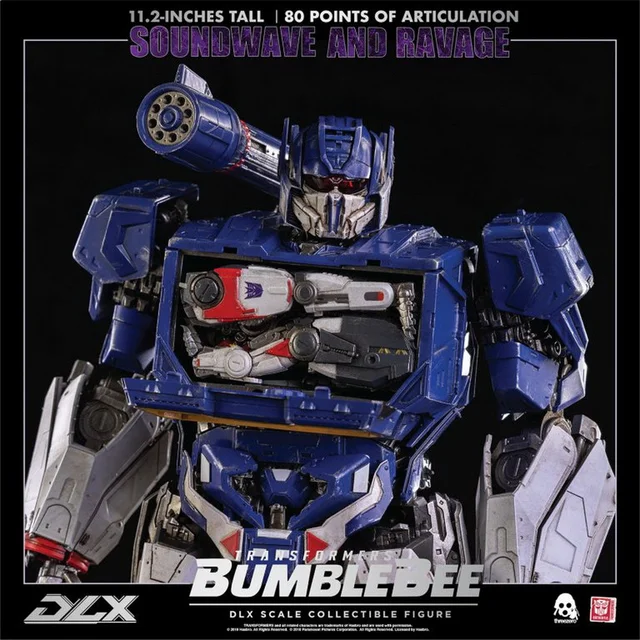 スリーゼロ　DLX サウンドウェーブ　threezero トランスフォーマー Transformers BUMBLEBEE DLX SOUNDWAVE AND RAVAGE – threezero