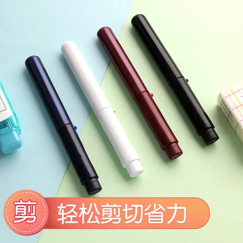 

school pink craft kawaii japanese stationery scissors cute pen folding portable scissors DIY hand account art paper cutter
