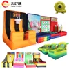4 in 1 Inflatable Carnival Game Toys Basketball Ring Toss Tic Tac Connect Sport Structure for Christmas Rental Inflatable Toys 1