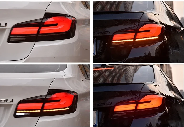 مجموعة مصابيح خلفية ليد لبي دبليو ، مصباح الفرامل ، إشارة الانعطاف ، قطع غيار السيارات ، 5 سلاسل ، نوع ، F10 ، f520i ، 520d ، 530d ، 530i ، m5