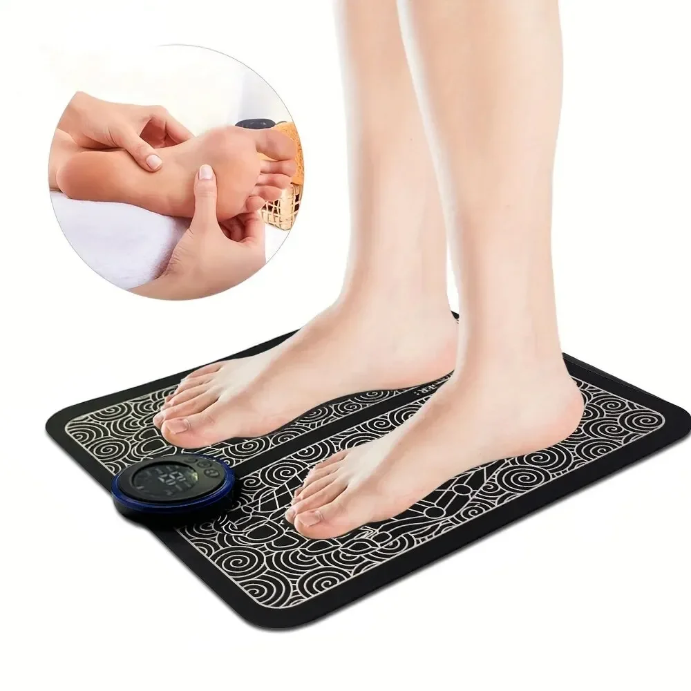 EMS Electric Foot Massager Pad Relief Pain Relax Feet Acupoints Massage Mat Shock Muscle Stimulation Improve Blood Circulation