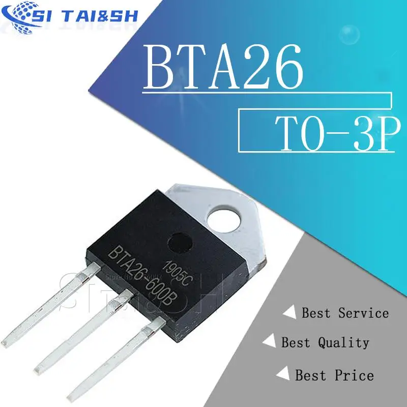 5pcs/lot Bta26-600b Bta26 600b 25a 600v Bta26600b To-3p - Integrated ...