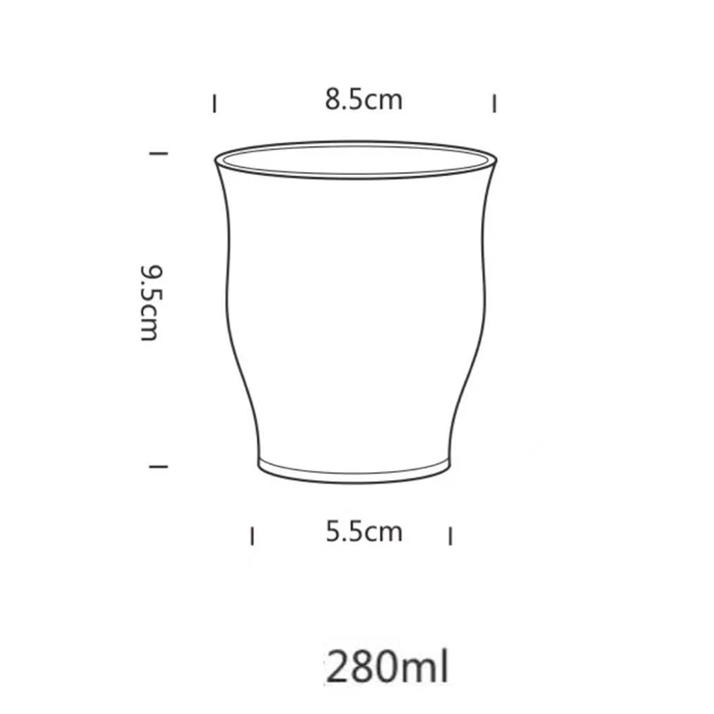 Glass Cup Rose Printed Milk Coffee Cups Household Couple Water Mug Teacup Heat Resistance Thicken Drinkware