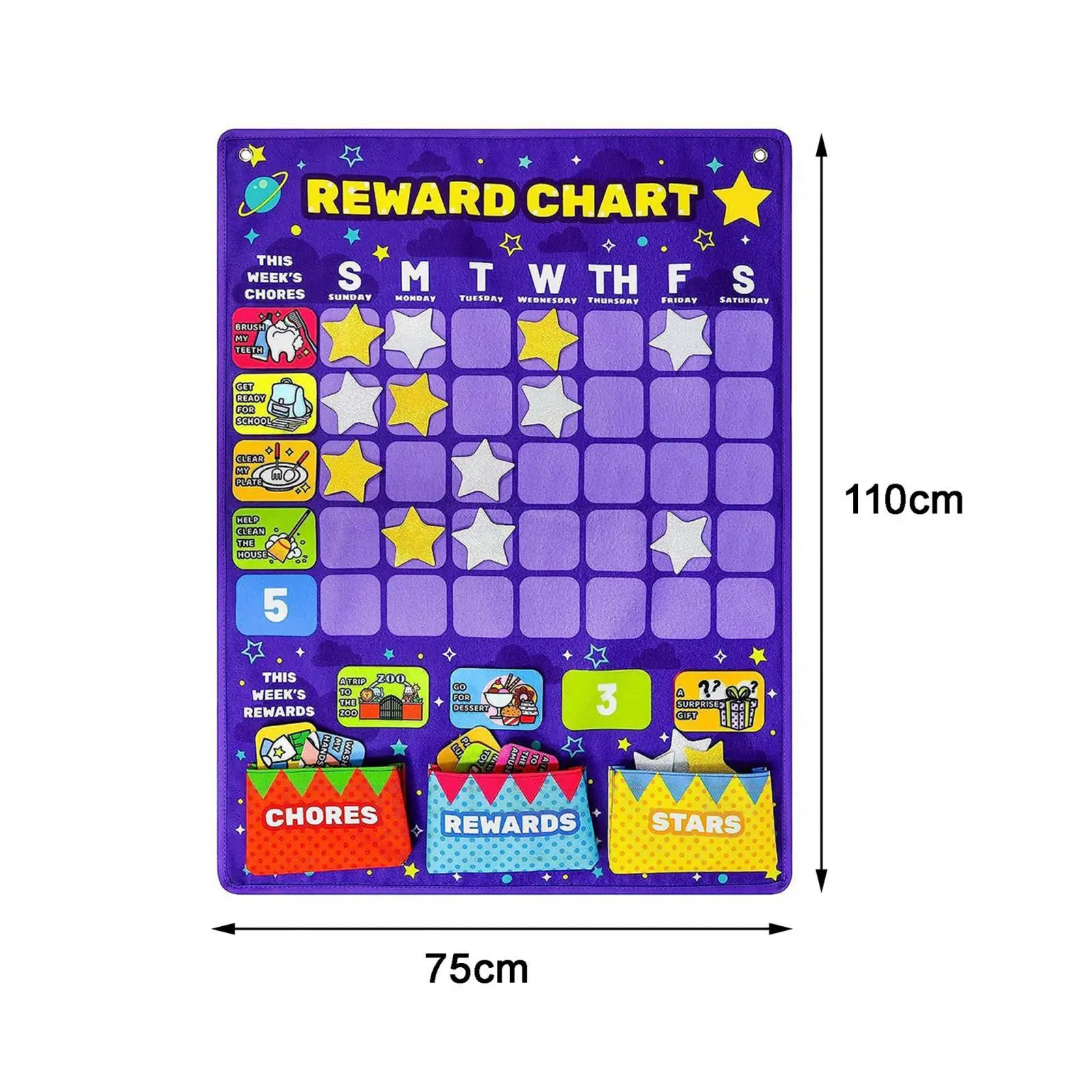 Daily Routine Good Behavior Charts Montessori Educational Toy Reward Chart