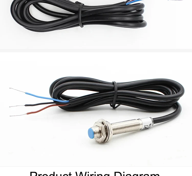 Metal Shell Inductive Proximity Switch LJ8A3-2-Z/BX NPN NO 2mm M8 DC6-36V 3Wire