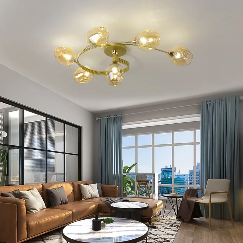 Plafoniera Moderna A Cerchio Con Cristalli Acrilici K9 - Lampadario Per Camera Da Letto E Soggiorno