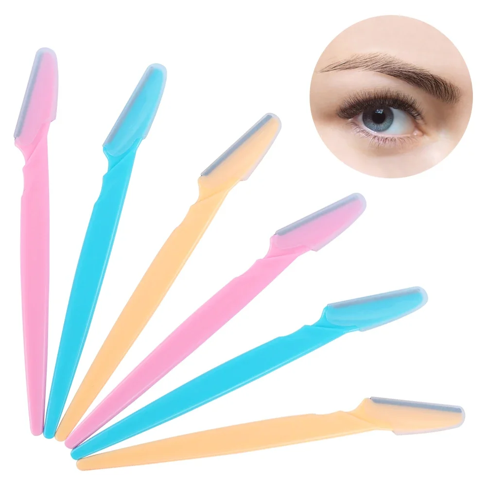 Eyebrow trimmer set 6-30pcs portable face razor eye brow epilation eyebrow trimmer blade shaver hair removal cutters safety razor woman makeup