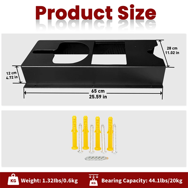 Wall-mounted Hanger Angle Grinder Frame Tool Plate Hook Parts Storage Box Car Polisher Hanger Hanging Board Toolbox Storage storage box 2PC