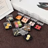 1 Set Simulation Mini Resin Cake Dollhouse Miniature Food Scene Model DIY Doll House Accessories Resin Cake Model 5