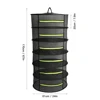 4/6 Layers Drying Net For Herbs Hanging Basket Folding Dry Rack Herb Drying Net Dryer Bag Mesh For Flowers Buds Plants Organizer 6