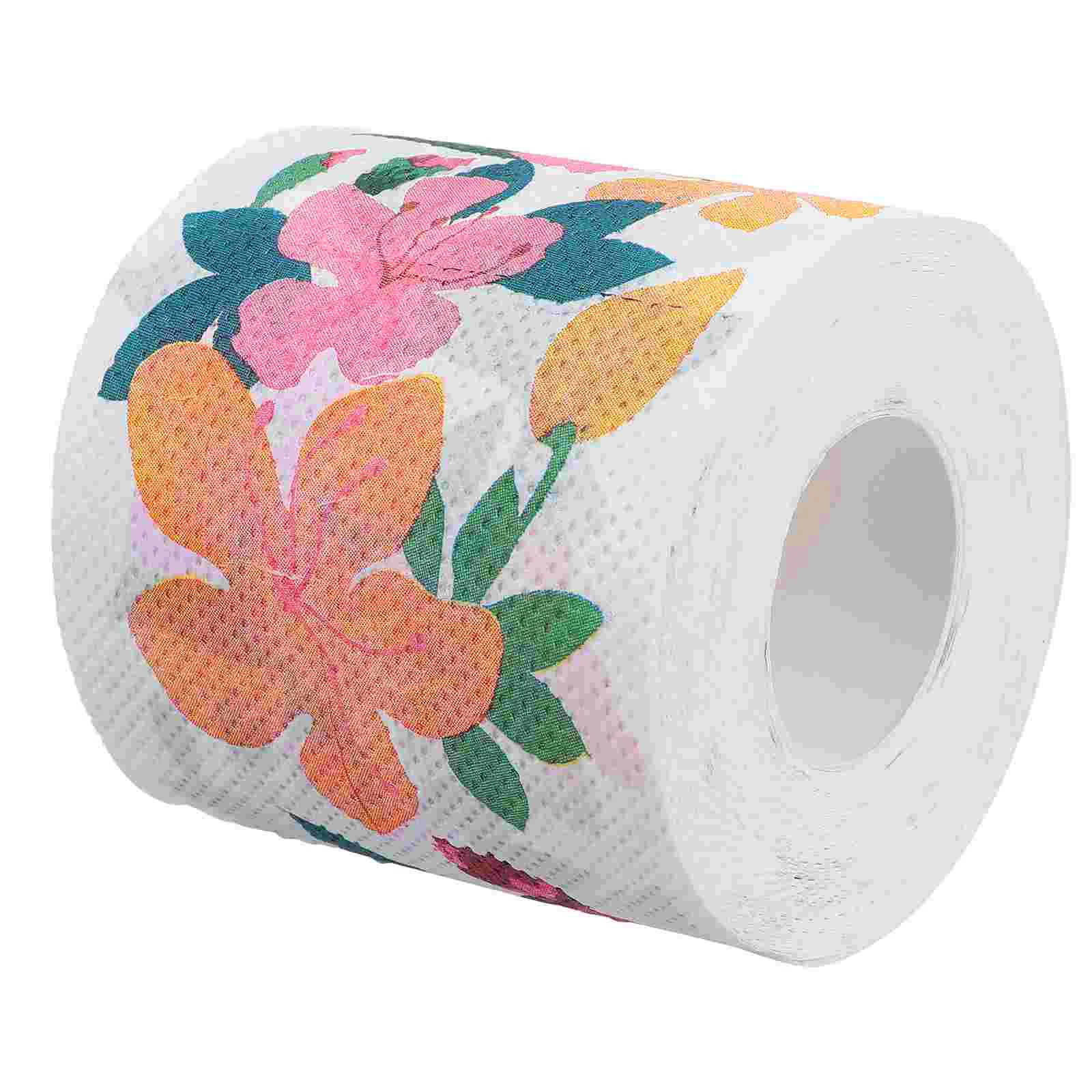 

Printed Roll Paper Toilet Napkin for Home Napkins Tissue Handkerchief Supplies Core