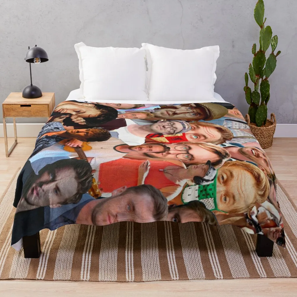 

Tom Felton Photo Collage Throw Blanket Hair Blanket Luxury Brand Blanket