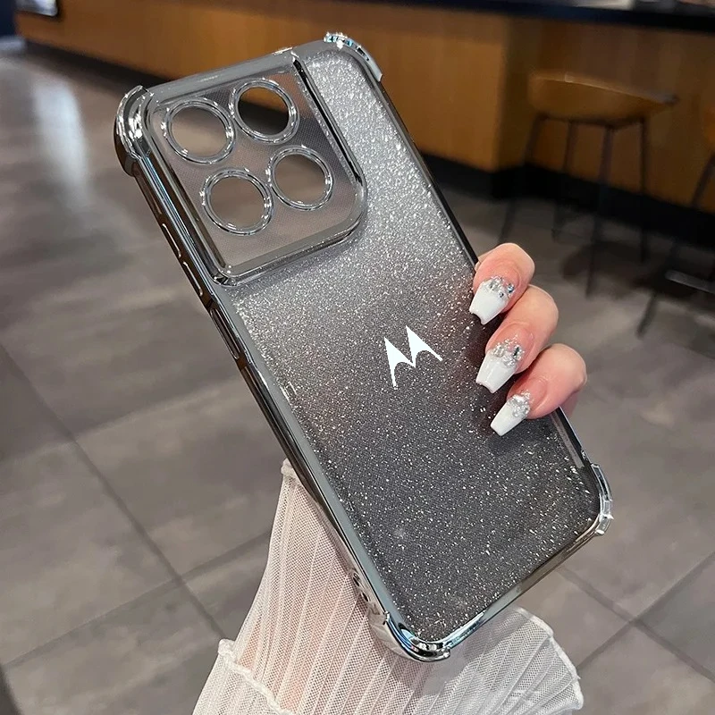Luxury Glossy Plating Shockproof Slim Phone Case Cover