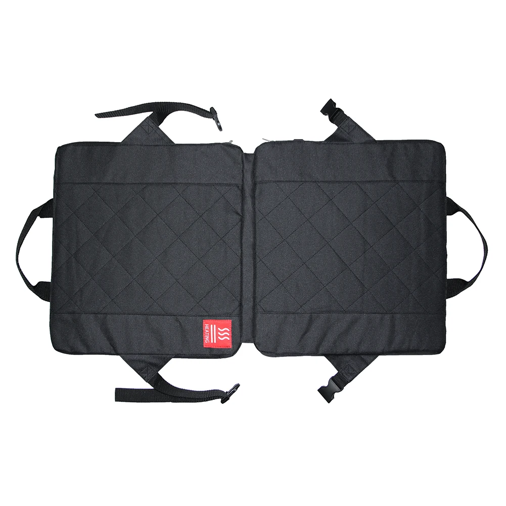 Folding Heated Stadium Seat Cushion Portable with Pocket 3 Speed Temperature USB Charging for Outdoor Travel Fishing 5