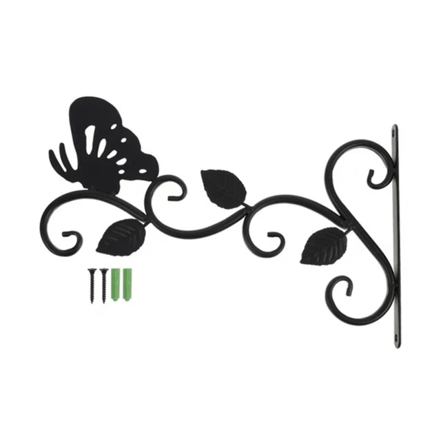 Fém Falra Szerelt Függő Virágkosár Tartó Angyal Tündér Kosár Virágállvány Fal Kert Erkély Dekoráció - Image 4