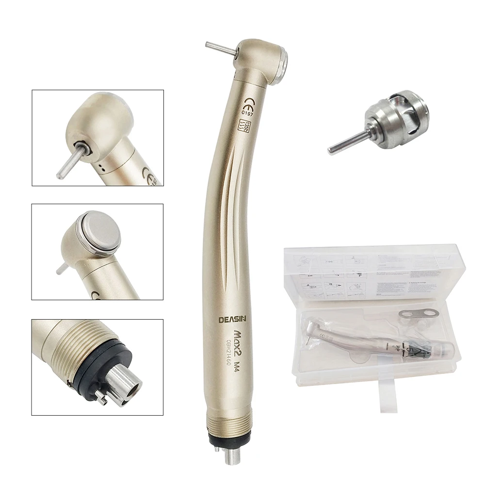 

Deasin Dental Hight Quality High Speed LED Air Turbine Handpiece 2/4 Holes Dentistry Tools