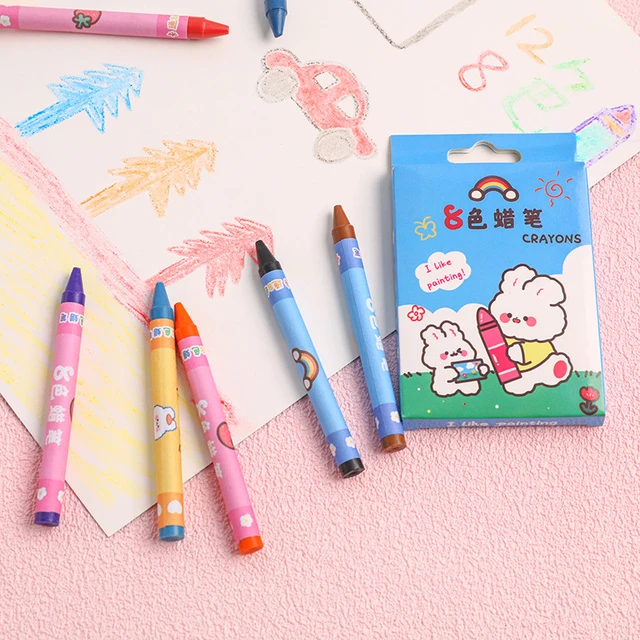 Chen Lin Cartoon Oil Pastel 8/12 Colors Set For Kids Soft Easy To Use Safe  And Non-toxic Children Doodle Crayons School Supplies - Crayons/water-color  Pens - AliExpress