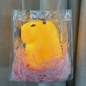 New Arrival Capybara Night Light Silicone Decorative Ornament Creative Gift Ambient Lamp for Home Decor Bedroom Desk Atmosphere 4